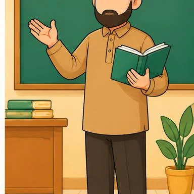Ilustrasi guru (laki-laki)