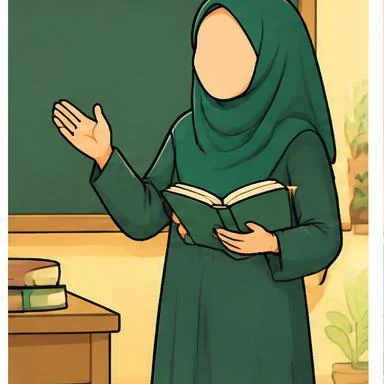 Ilustrasi guru (wanita)