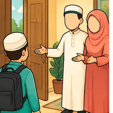 Ilustrasi selamat datang / salam kenal